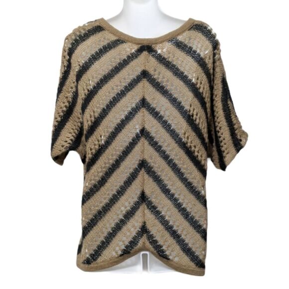 WOODEN SHIPS Mohair Blend Open Knit Sweater S/M - Picture 5 of 6